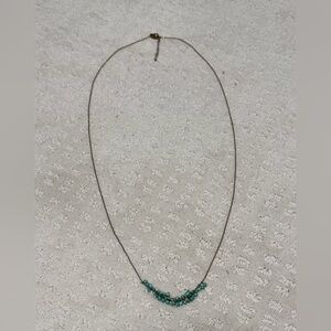 Orelia London Turquoise Cluster Charm Necklace